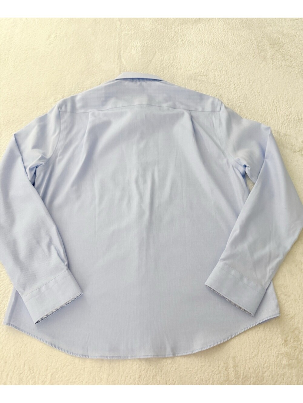 Jos A Bank Reserve Slim Fit Dress Shirt Men’s Large Blue Egyptian Cotton NWOT - Picture 9 of 9